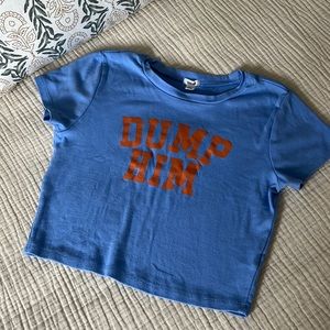 Dump Him crop top